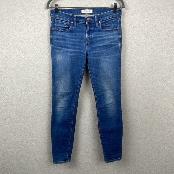 Madewell 8” Skinny Jeans Medium Ames Wash Stretch Classic Casual Sz 28 - Picture 3 of 13